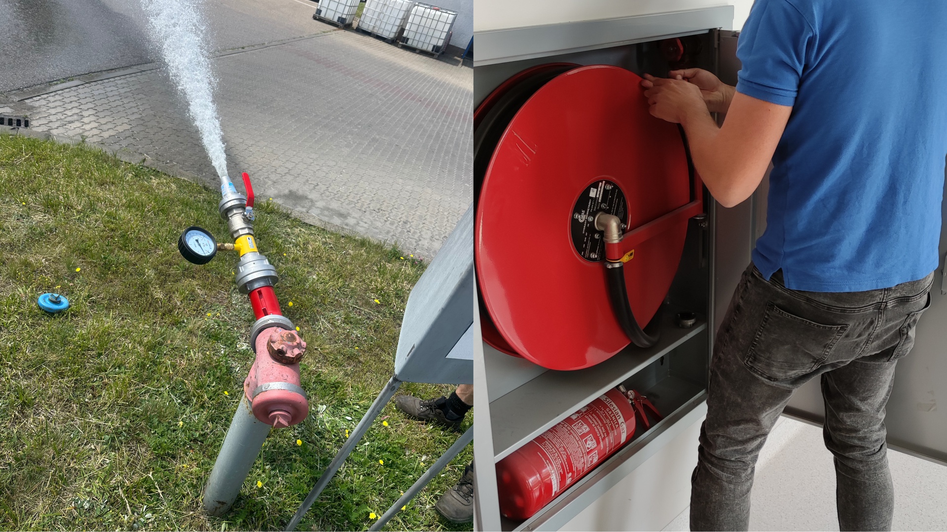 Przegląd hydrantów zewnętrznych i wewnętrznych