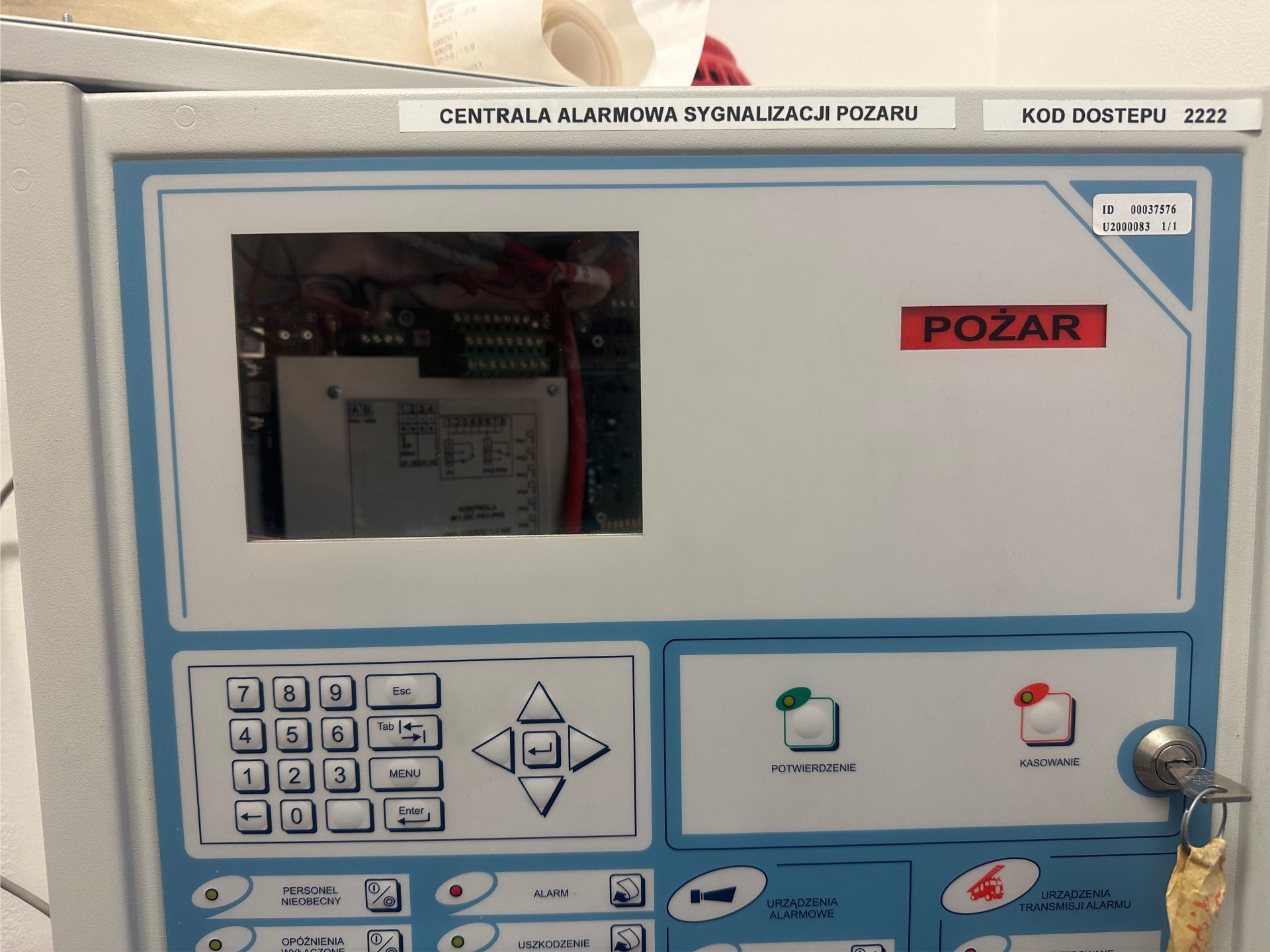 modernizacja systemu sygnalizacji pożaru centrala SSP